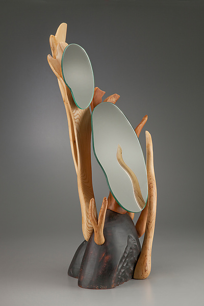 Vanity Mirror #1 by Aaron Laux (Wood Mirror) | Artful Home