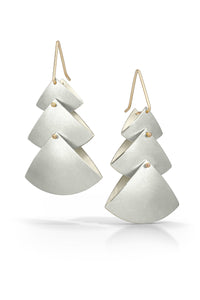 Triple Fan Earrings