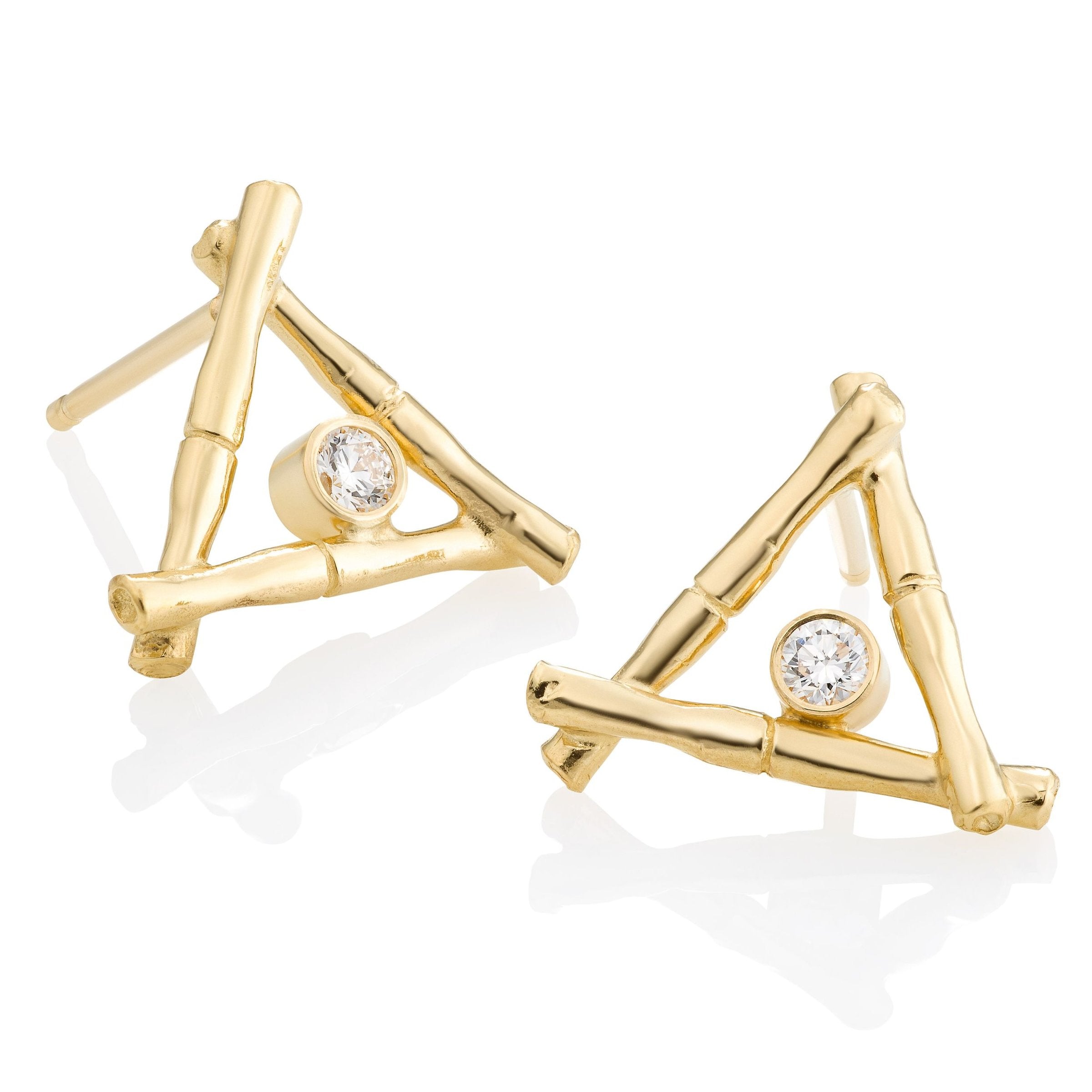 Bamboo Campfire Posts with Diamond