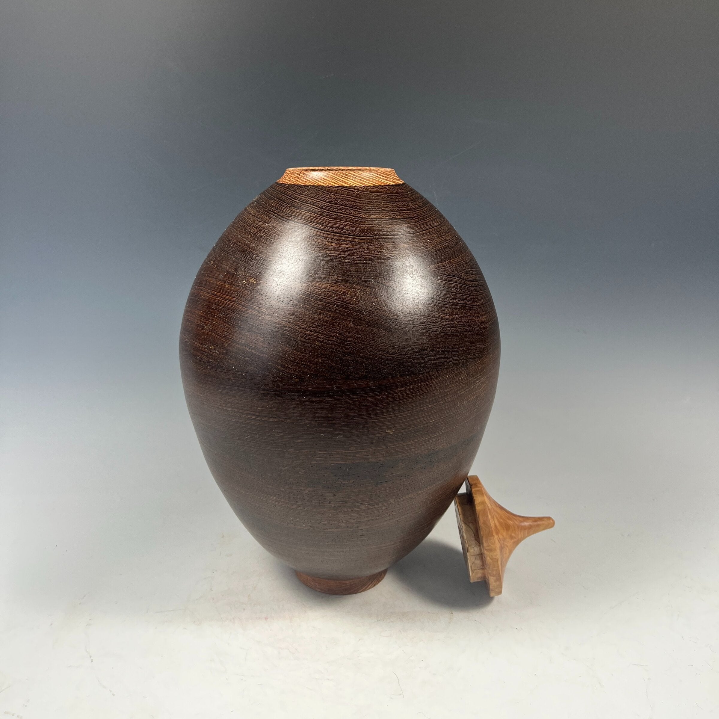 Wenge Hollow Form Vessel I
