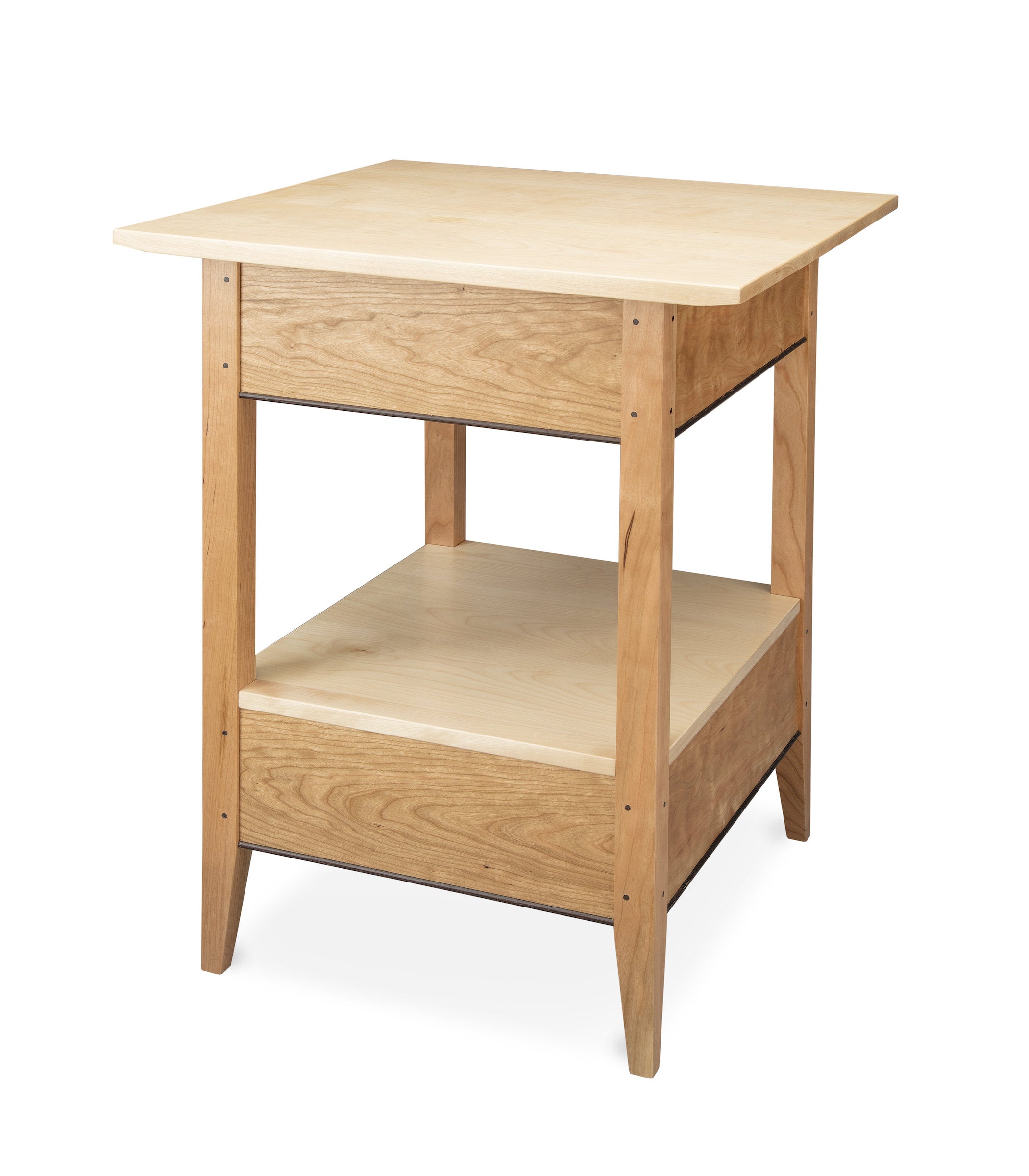 White Birch and Cherry End Table
