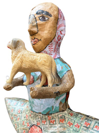 Brown Dog Lover with Green Stamps