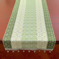 Handwoven Cilantro Bamboo Table Runner