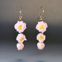 Blooming Softly in Pink Earrings
