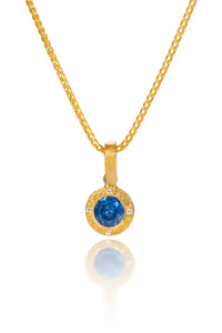 Blue Sapphire Mini Pendant