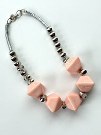 Jumbo Pink Bead Necklace