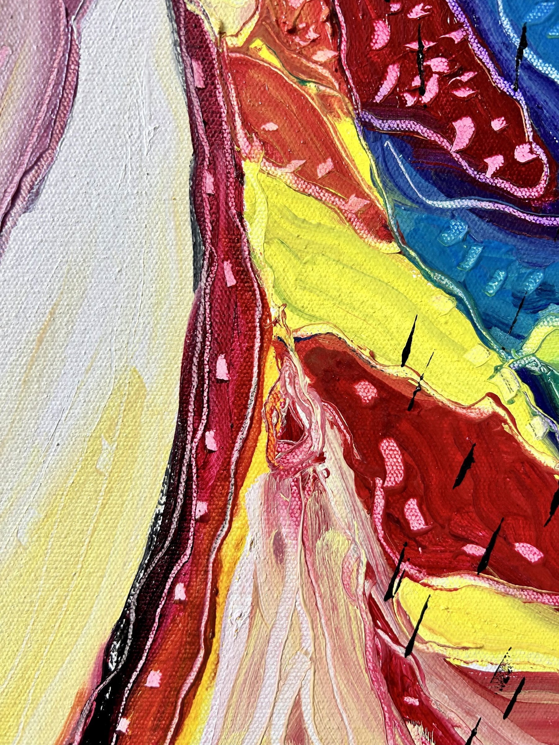 Fiery glacier, detail 1