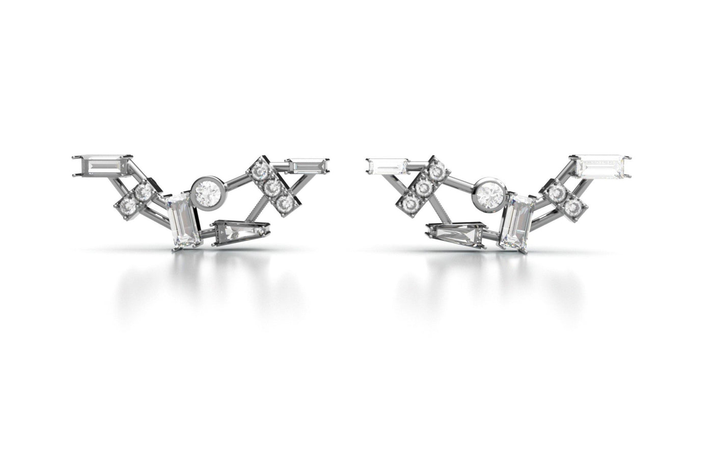 Cluster Diamond Earring Jackets