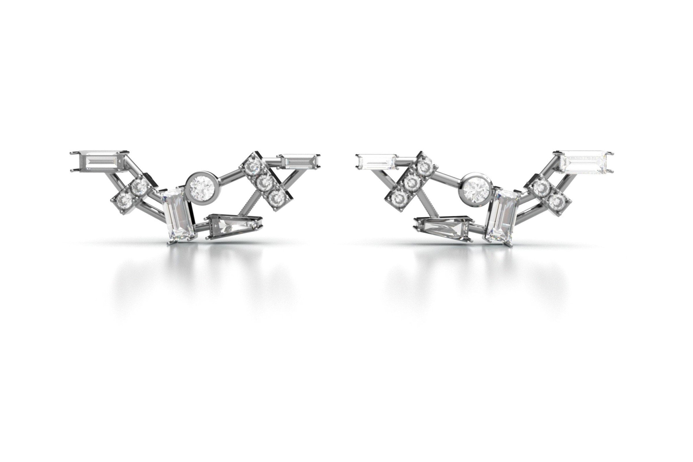Cluster Diamond Earring Jackets