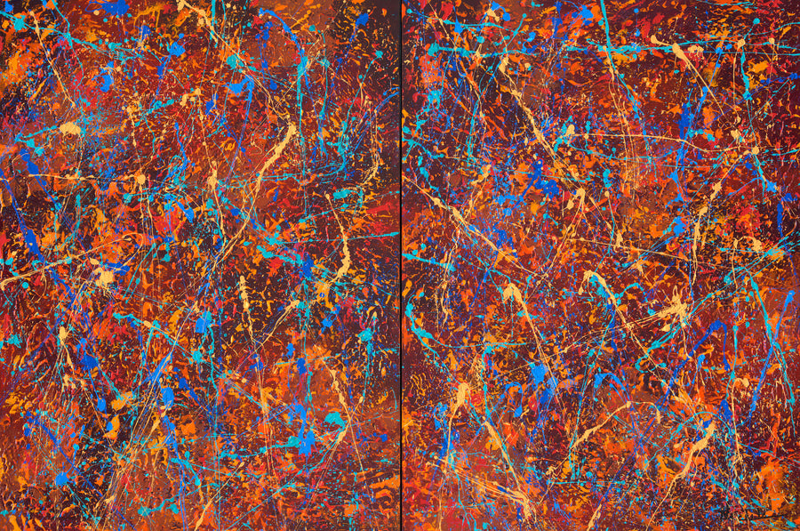 Color Chaos Diptych