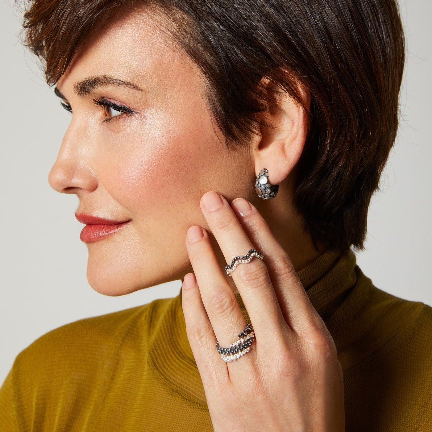 Disco Hoop Earrings