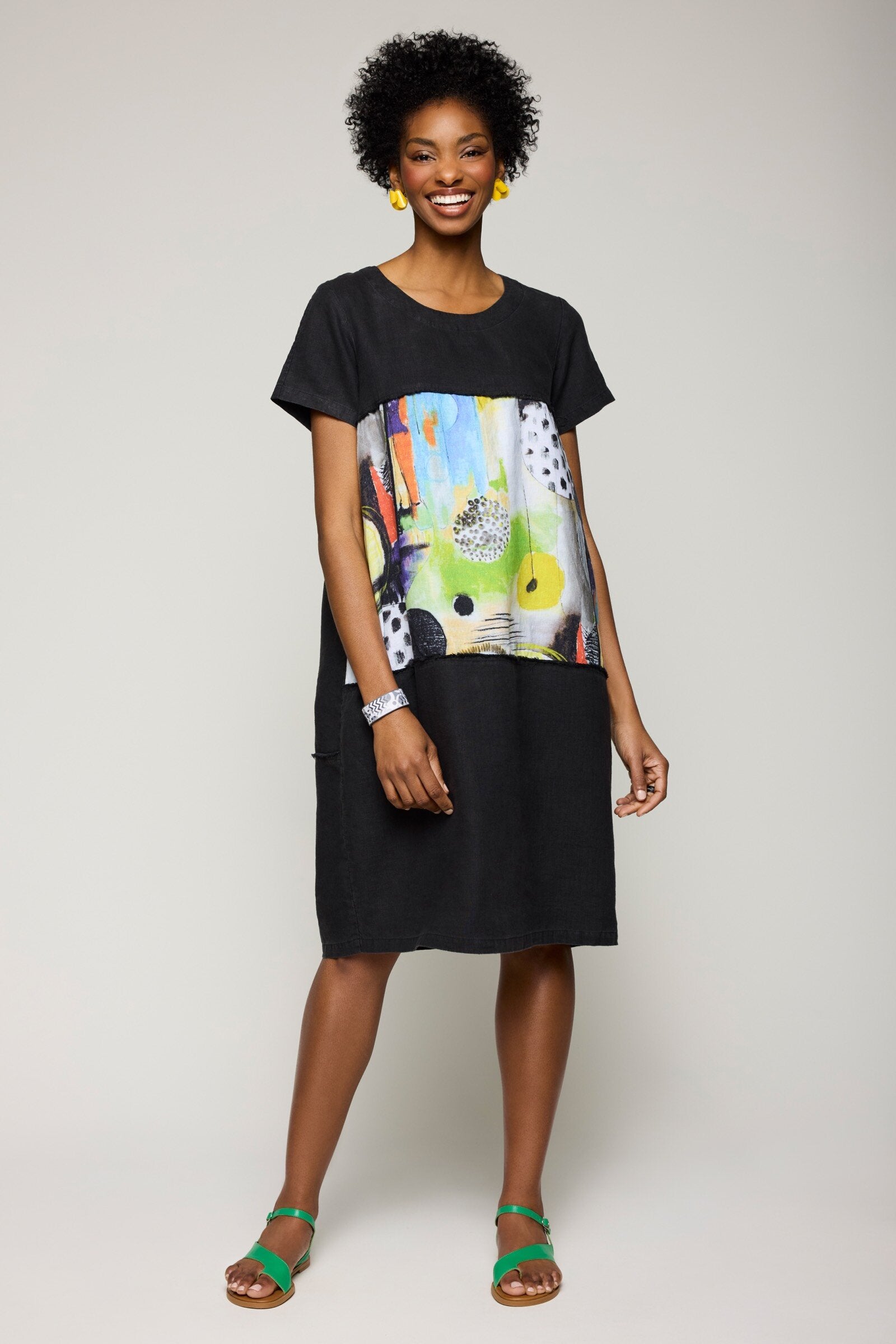 Mixed Media Tee Dress