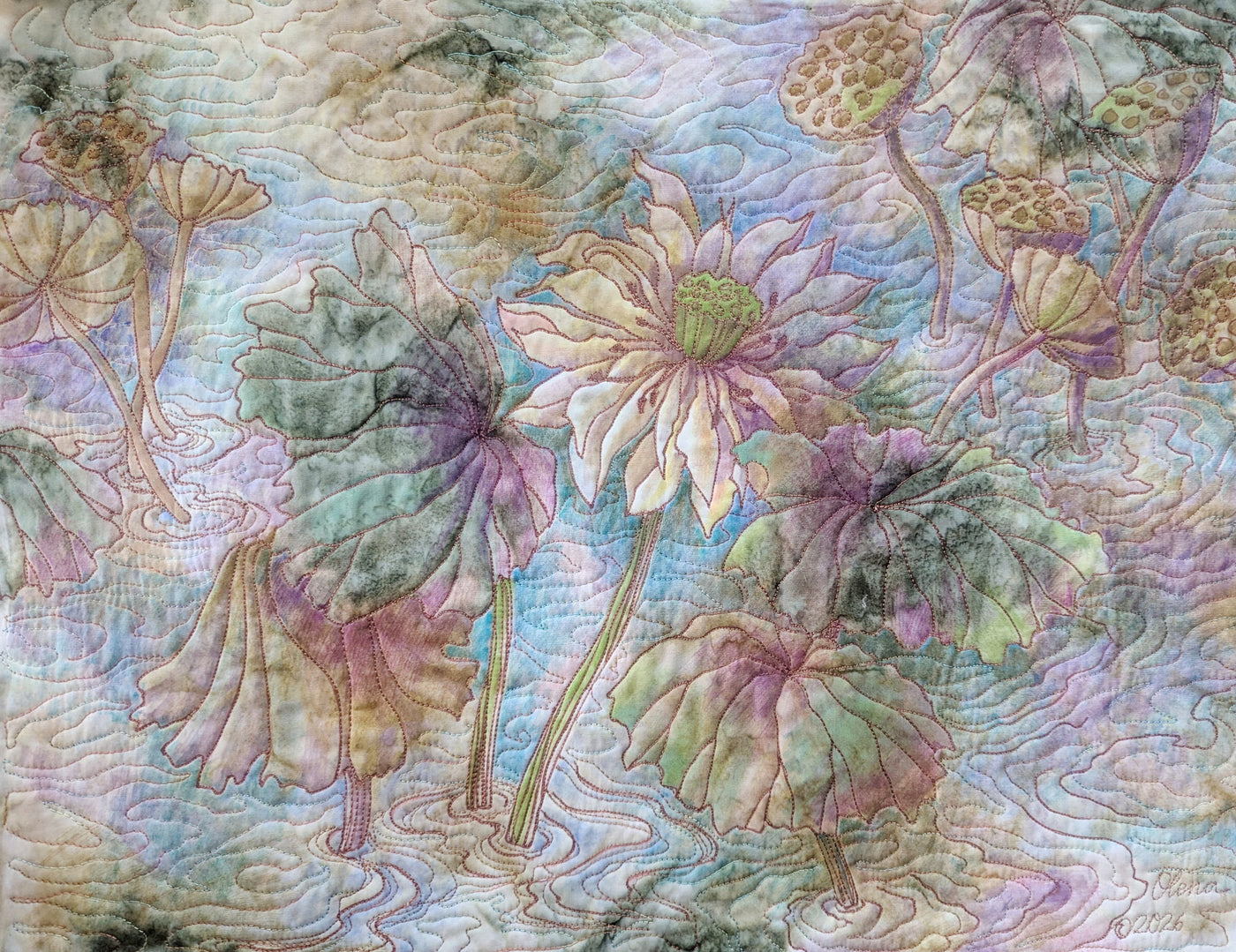 Cloudy Pond Etude I