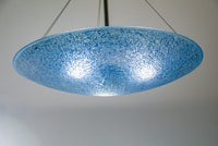 Pale Blue Sapphire Glass Pendant Chandelier
