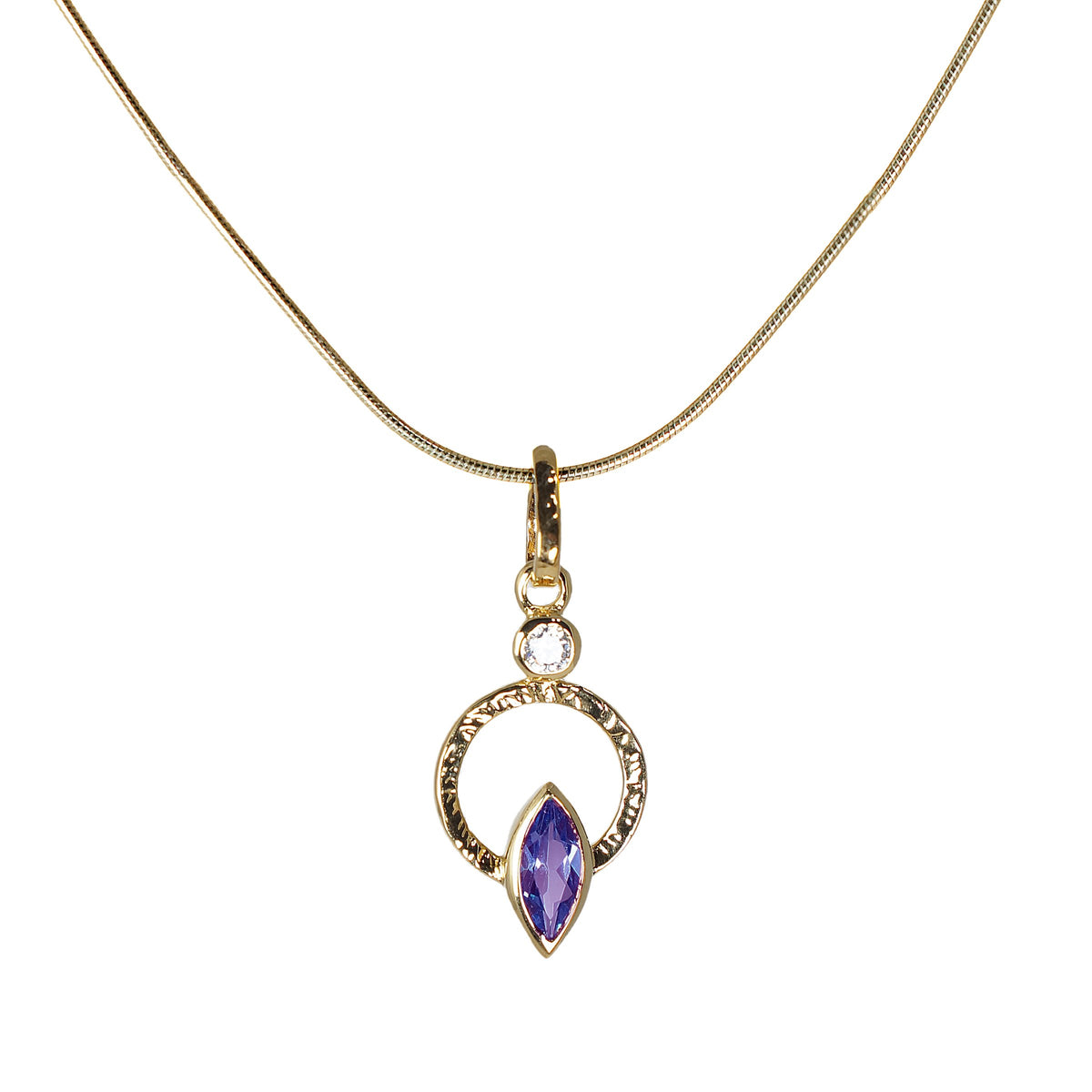 Amethyst with White Topaz Accent