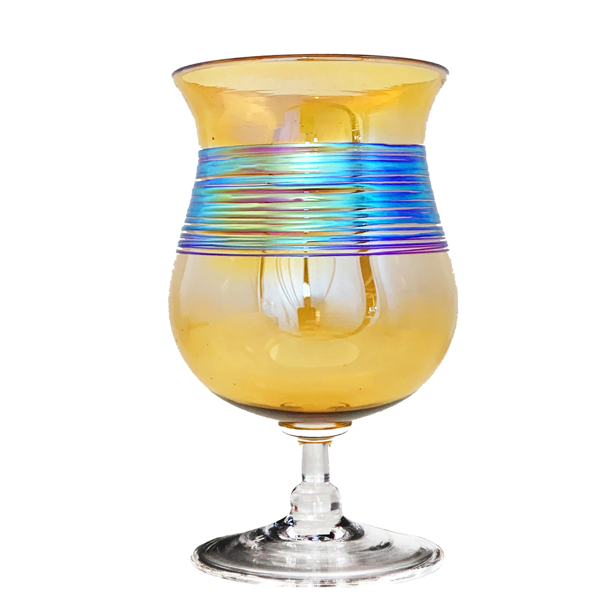 Gold Rainbowspun Snifter/Beer Glass