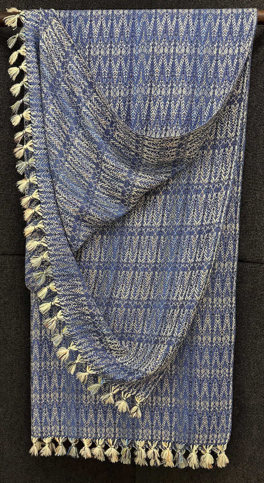 Emperor Blue Handwoven Reversible Throw