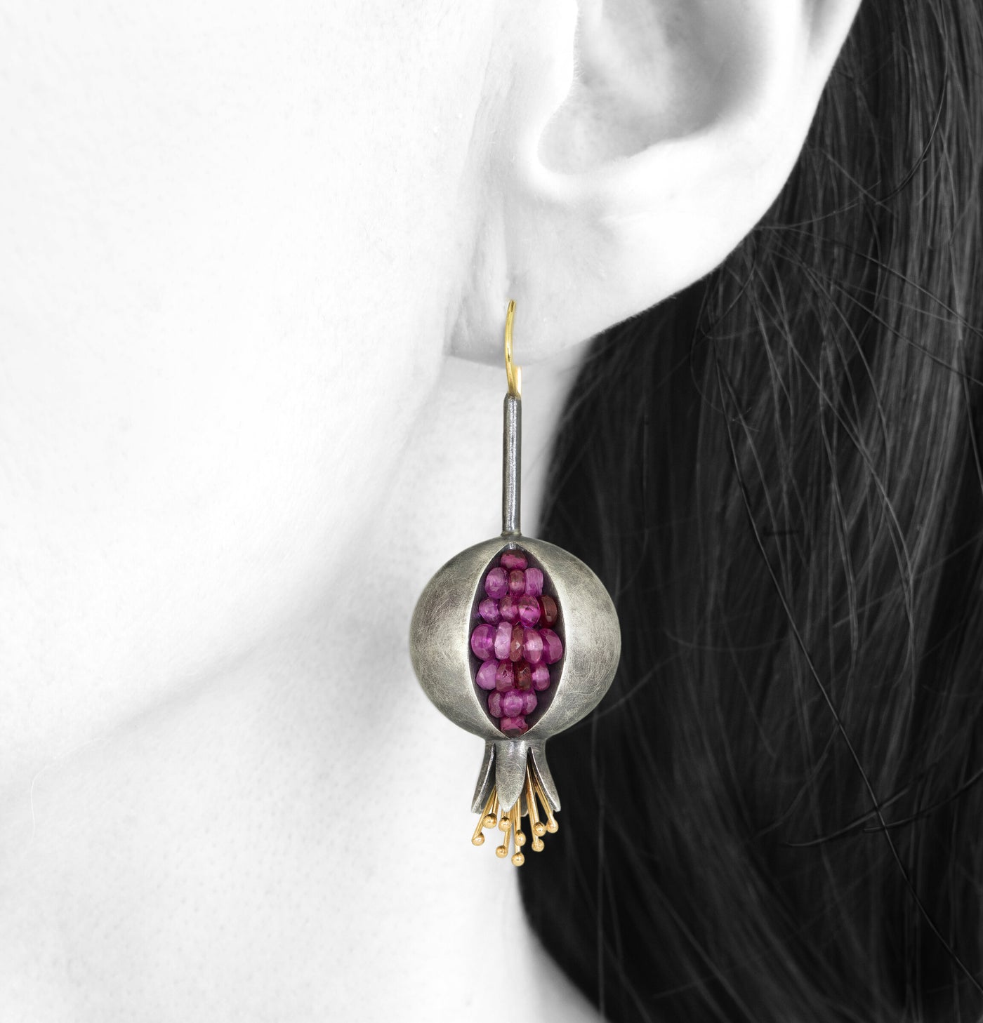 Pomegranate Diva Earrings