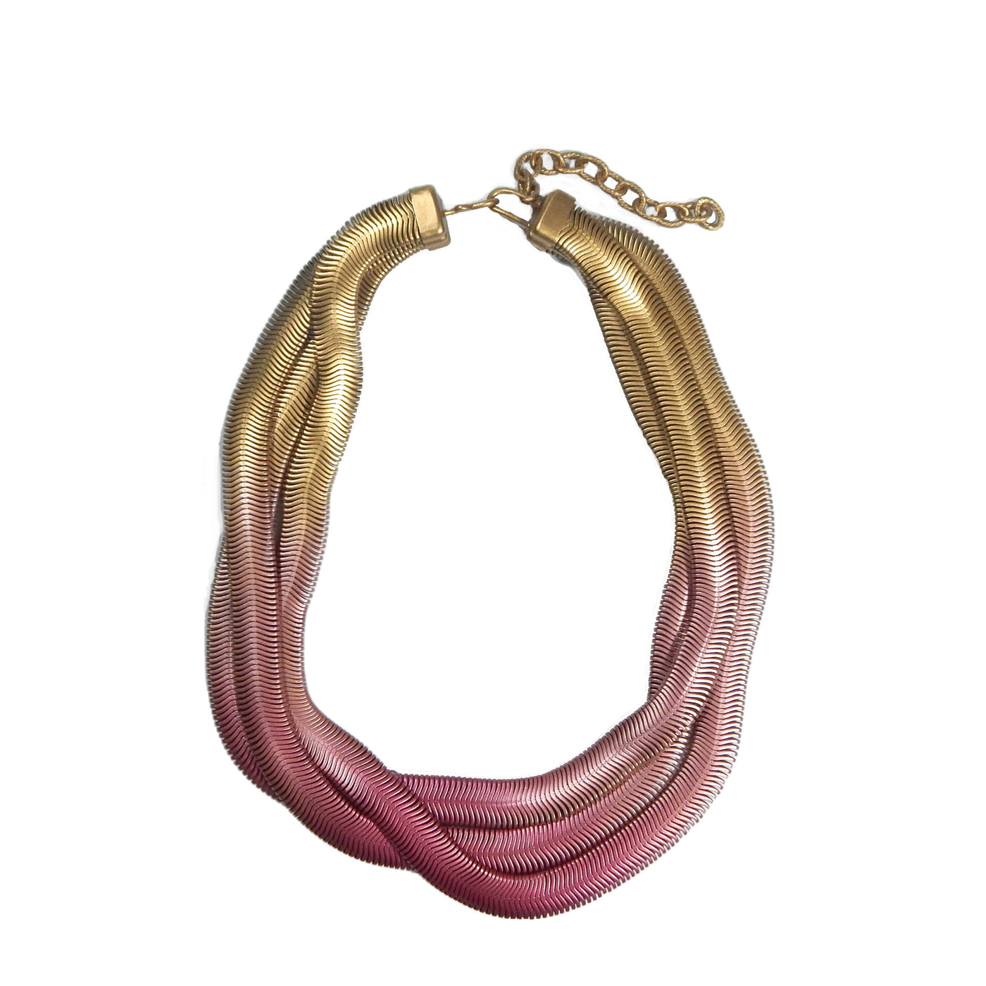 gold with pinks