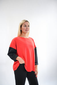 Mixed Up Boxy Tee
