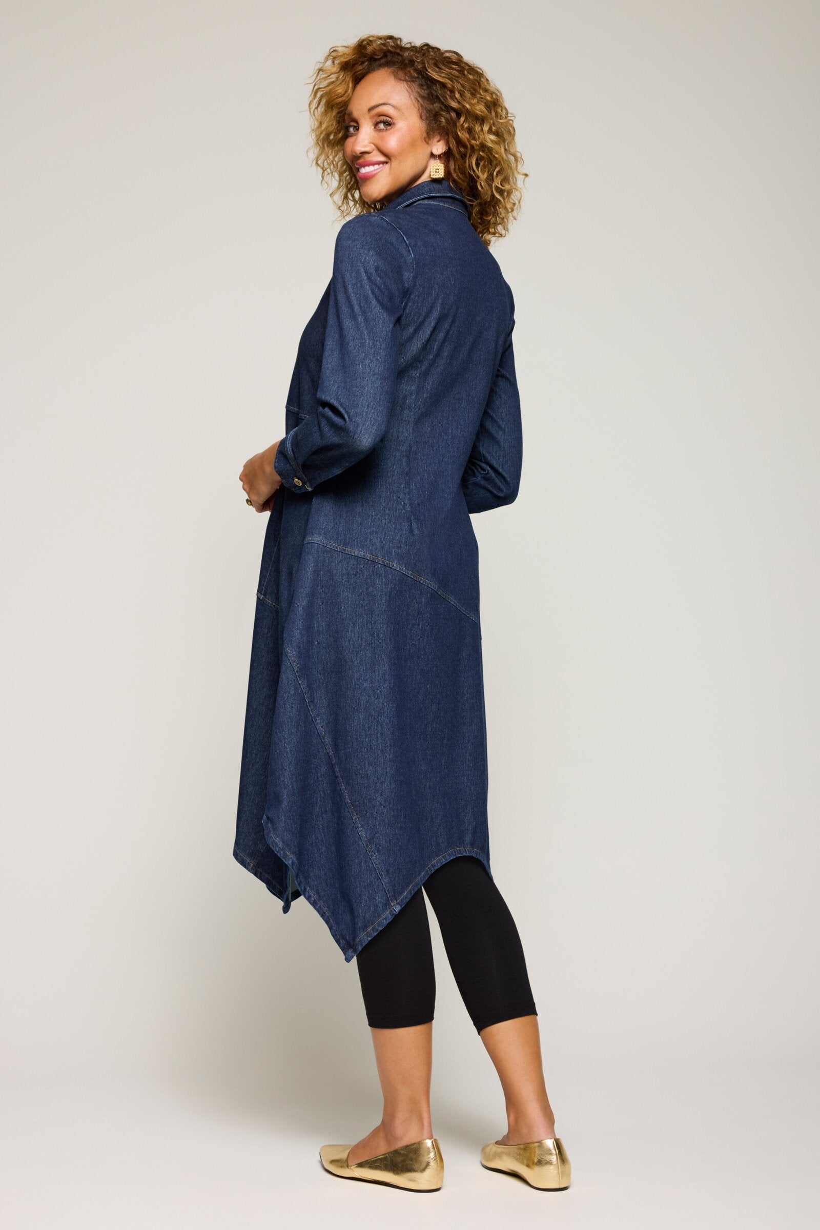 Dream Knit Denim Shirtdress