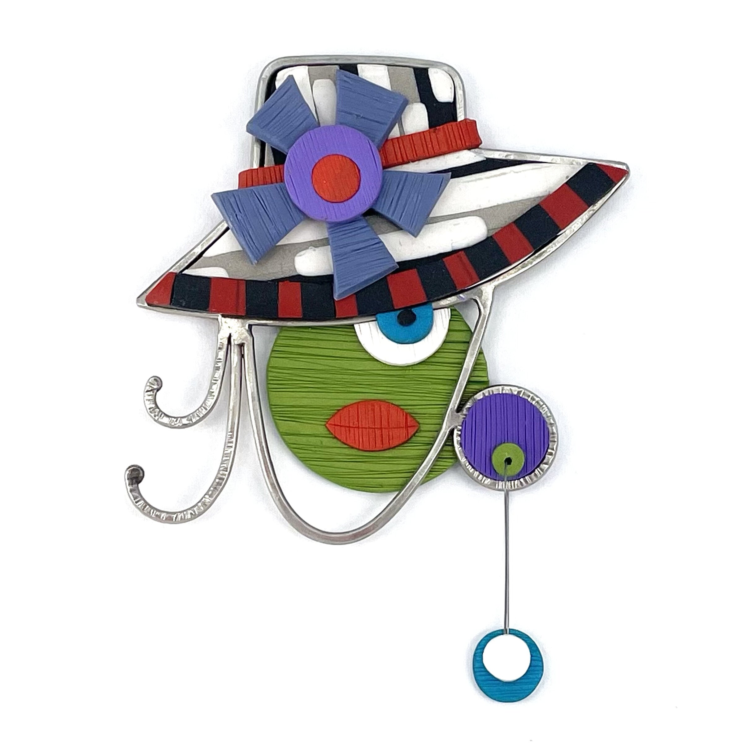 Women and Hats Pin No. 6
