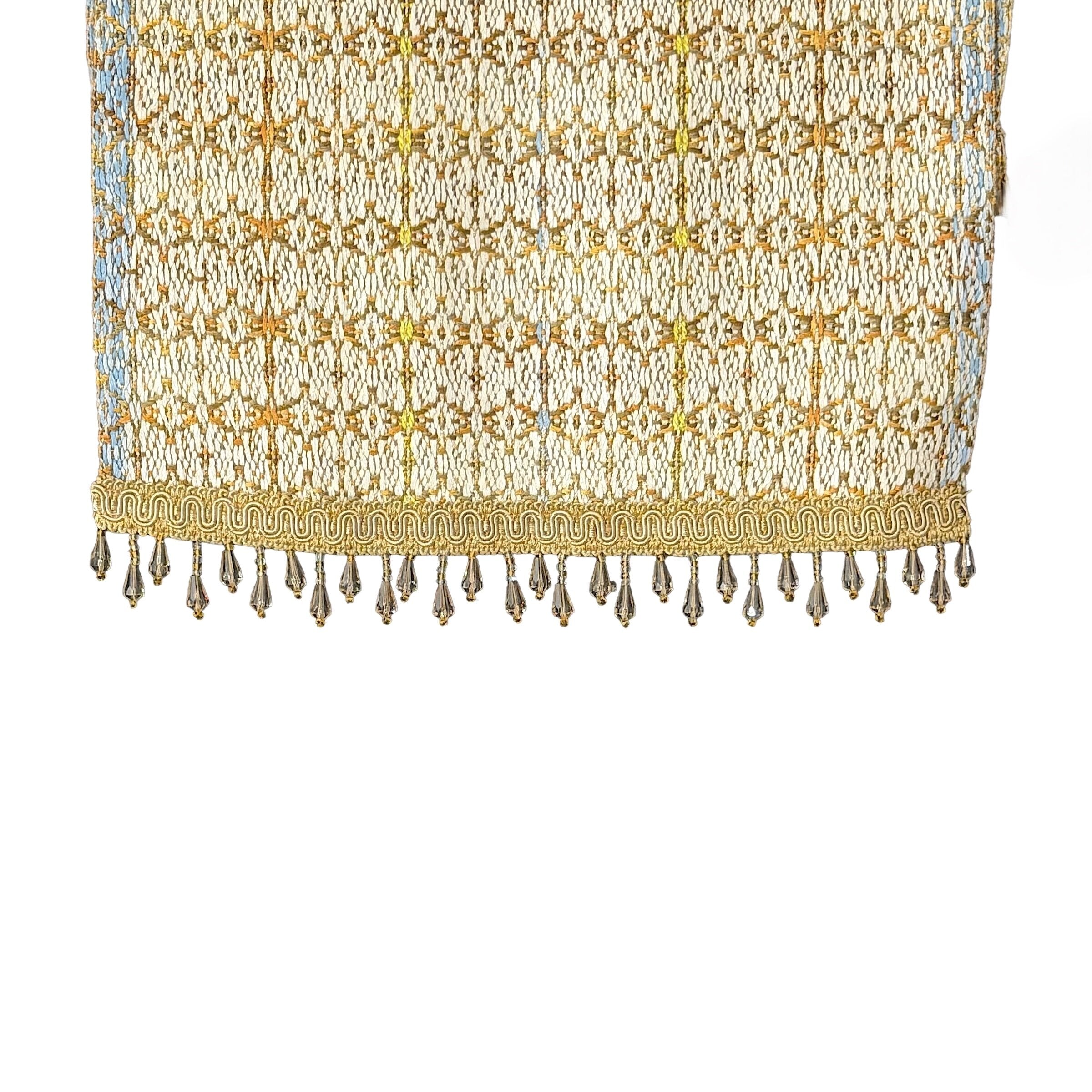 Handwoven Honey Bamboo Table Runner