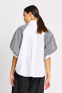 Cotton Balloon Sleeve Top