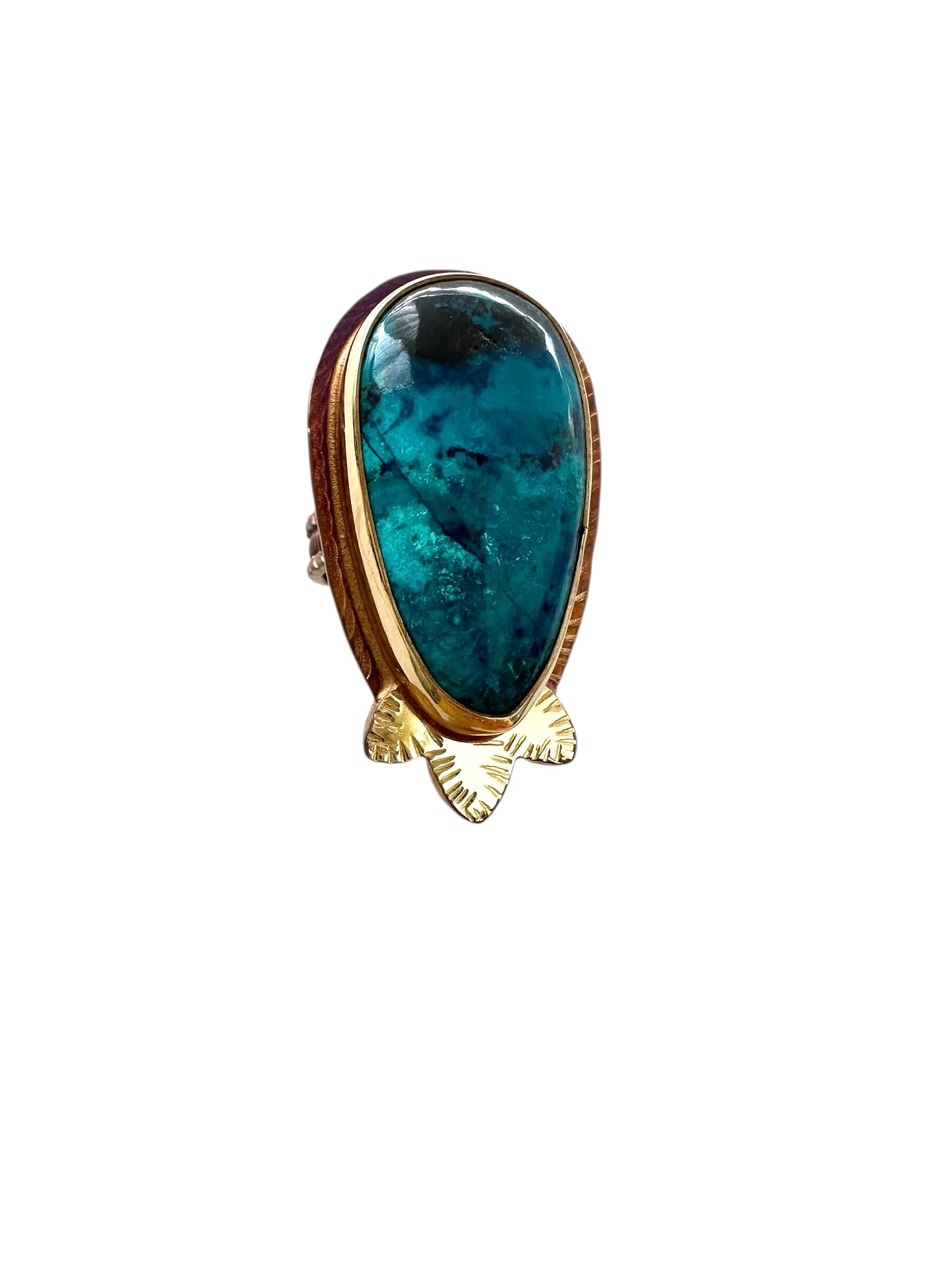 Blue Fan Ring