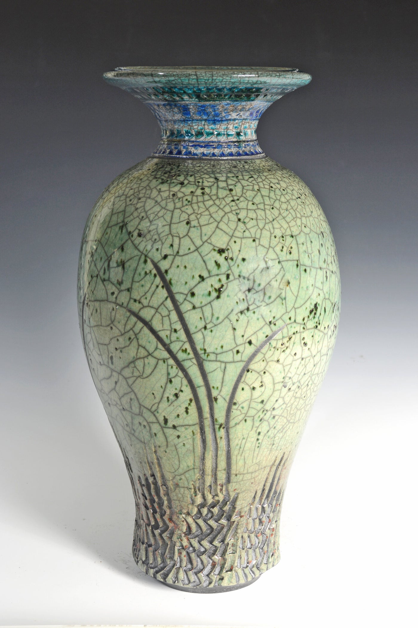 Spring Raku Vase