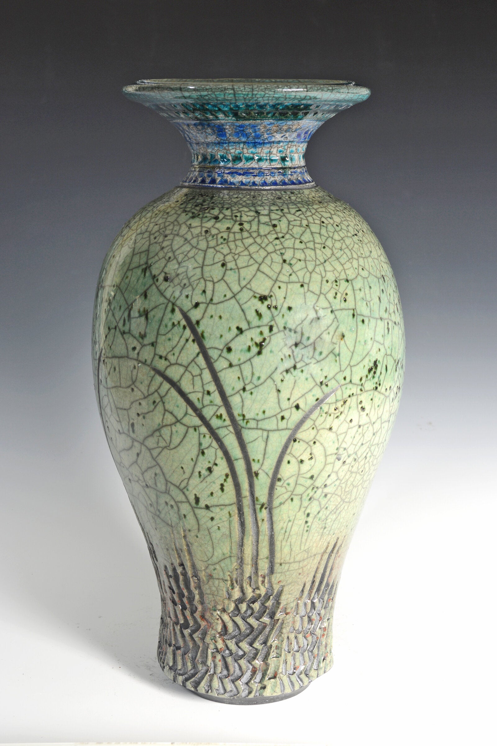 Spring Raku Vase
