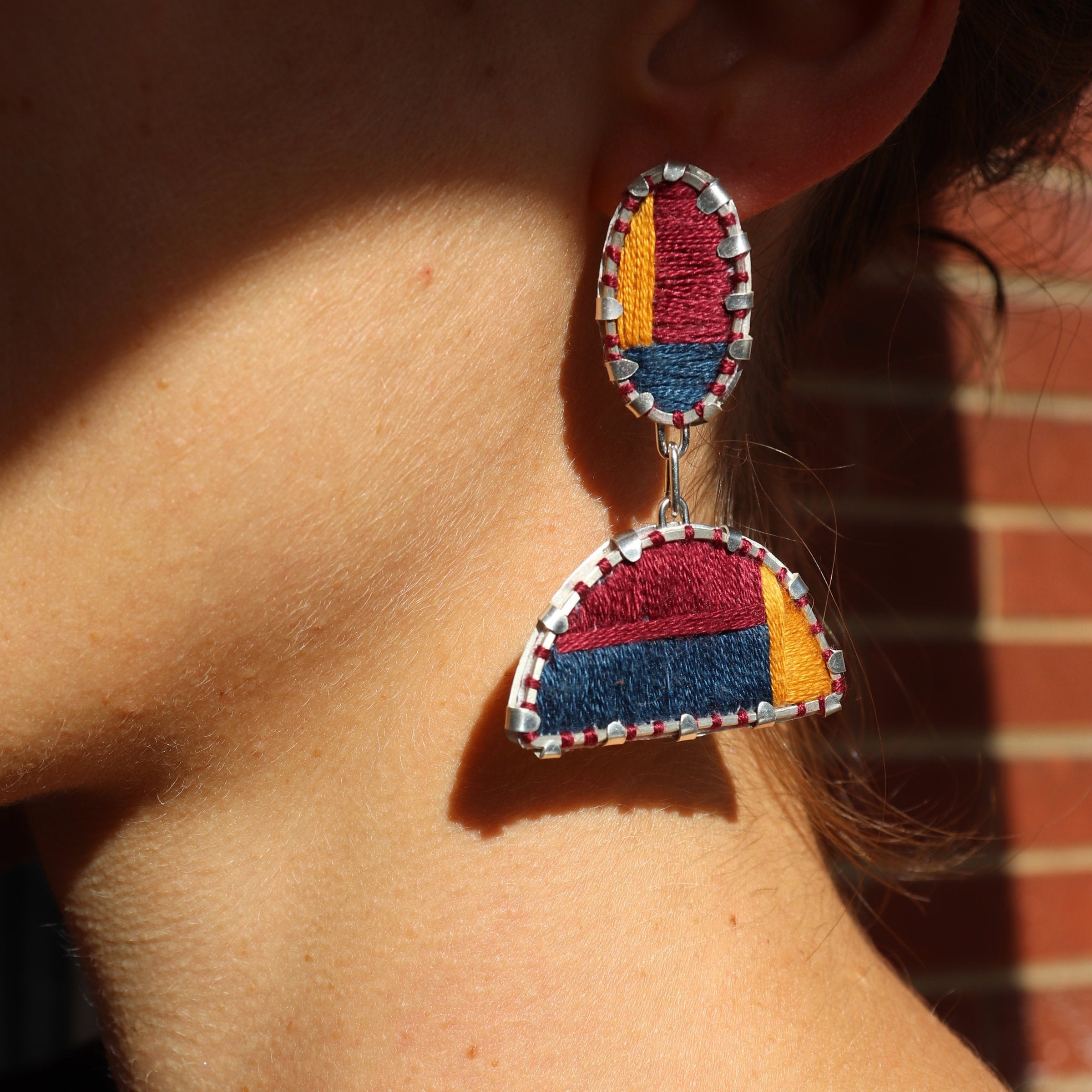 Embroidered Earrings III