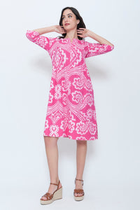 Split Neck Tunic Dress