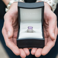 Lily Burst in Pink Amethyst with packaging
