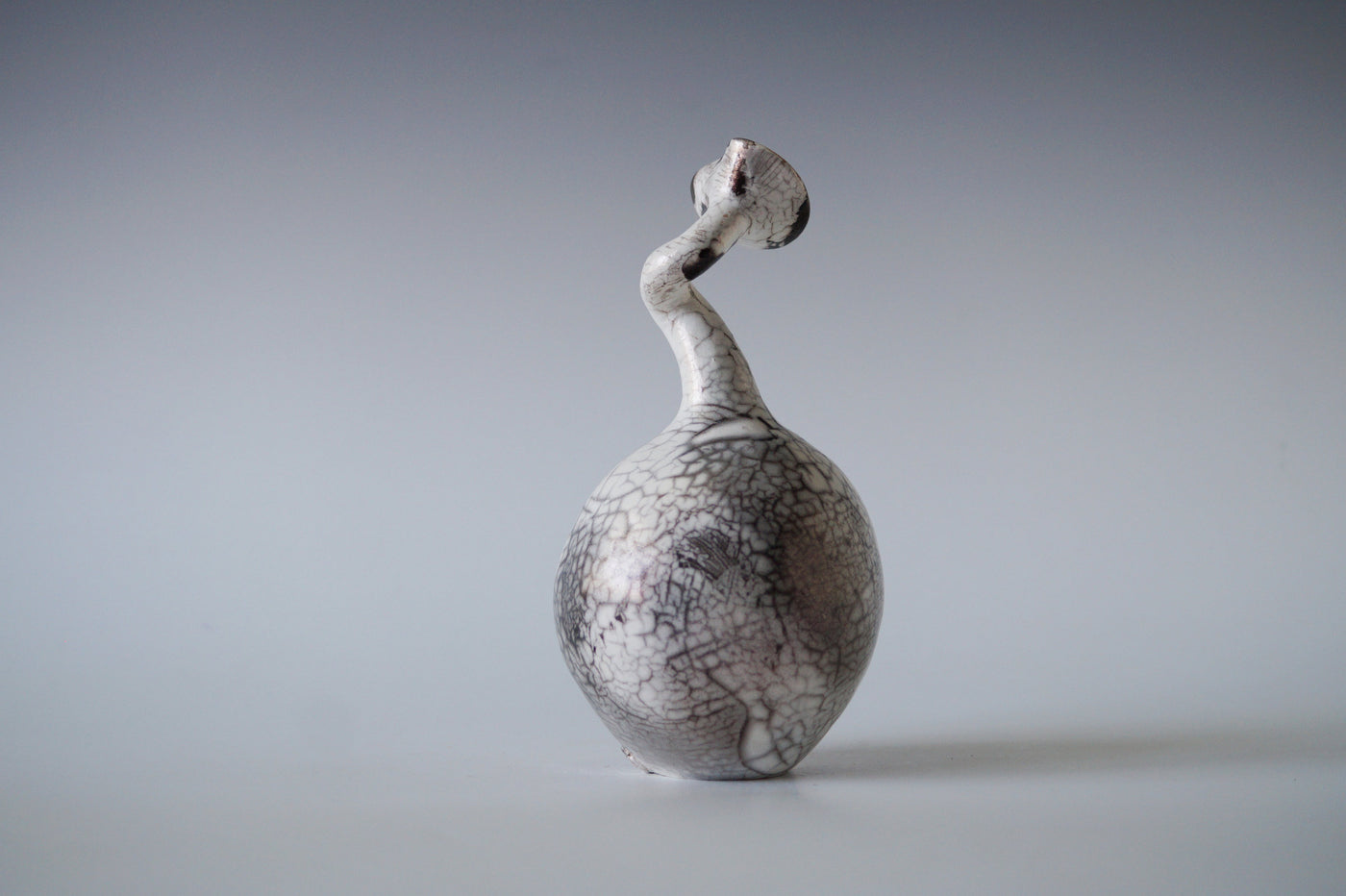Ceramic Raku Vessel, Naked Raku Firing 10