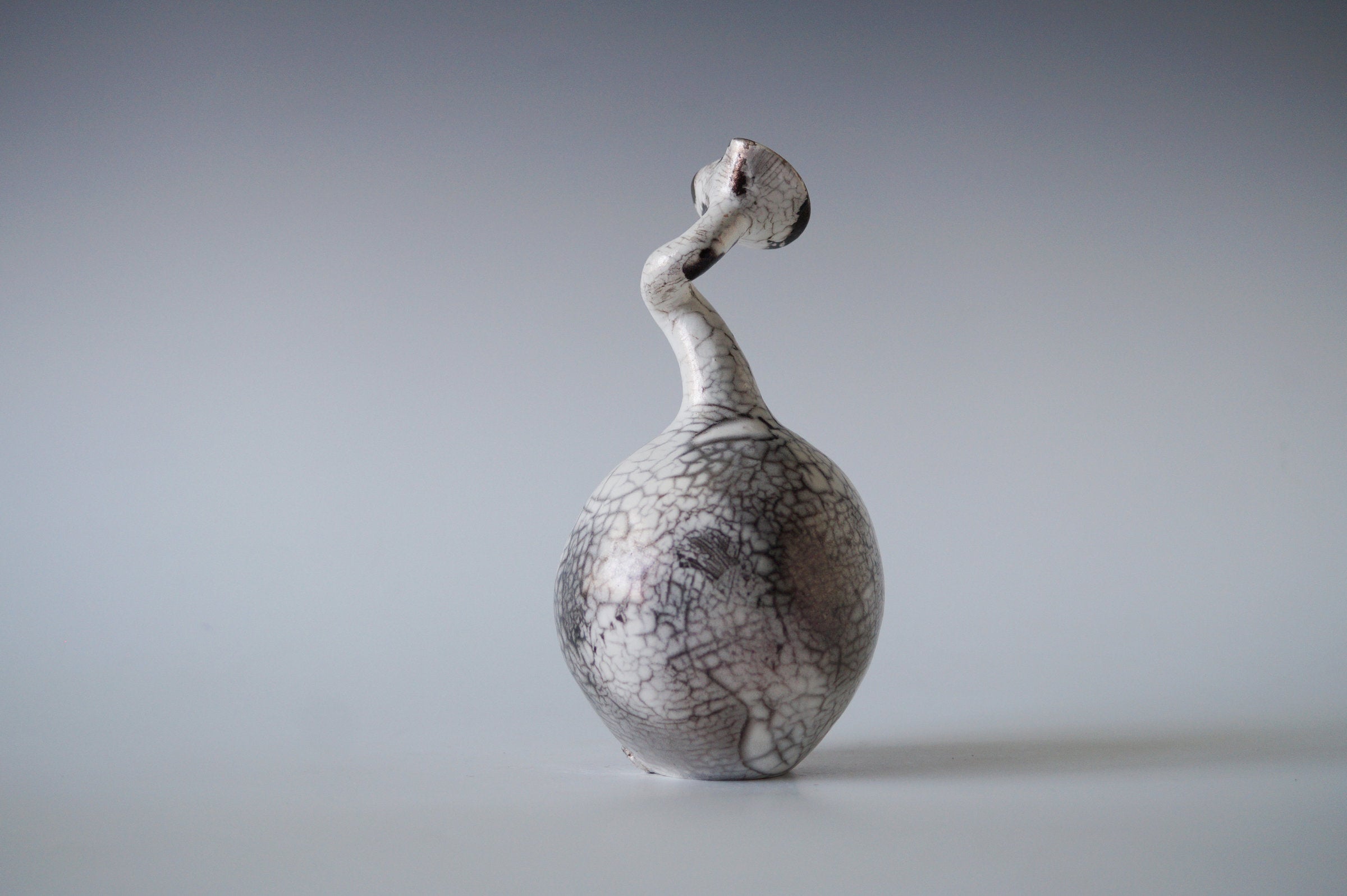 Ceramic Raku Vessel, Naked Raku Firing 10