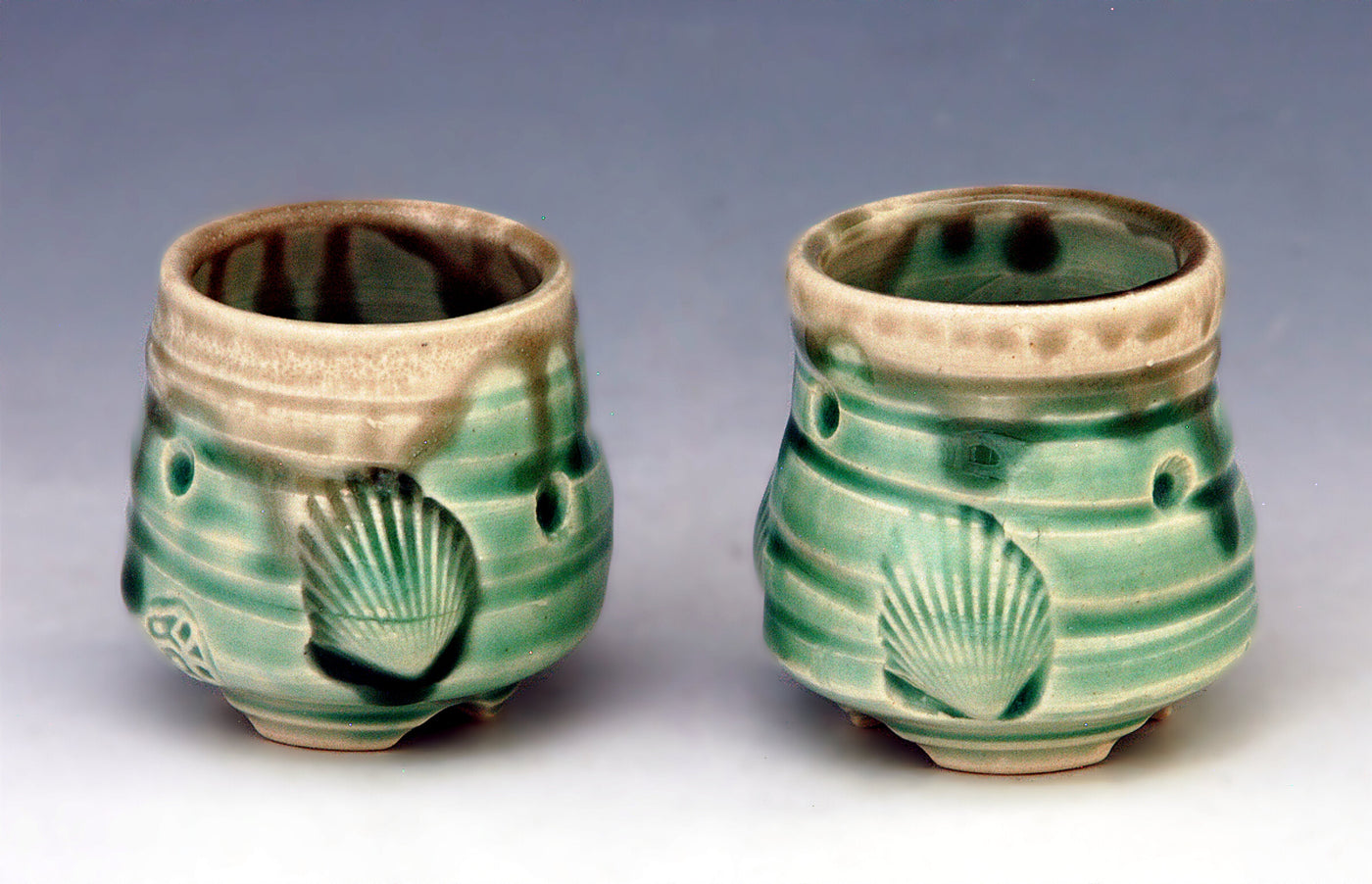 Guinomi Porcelain Cup Set in Celadon