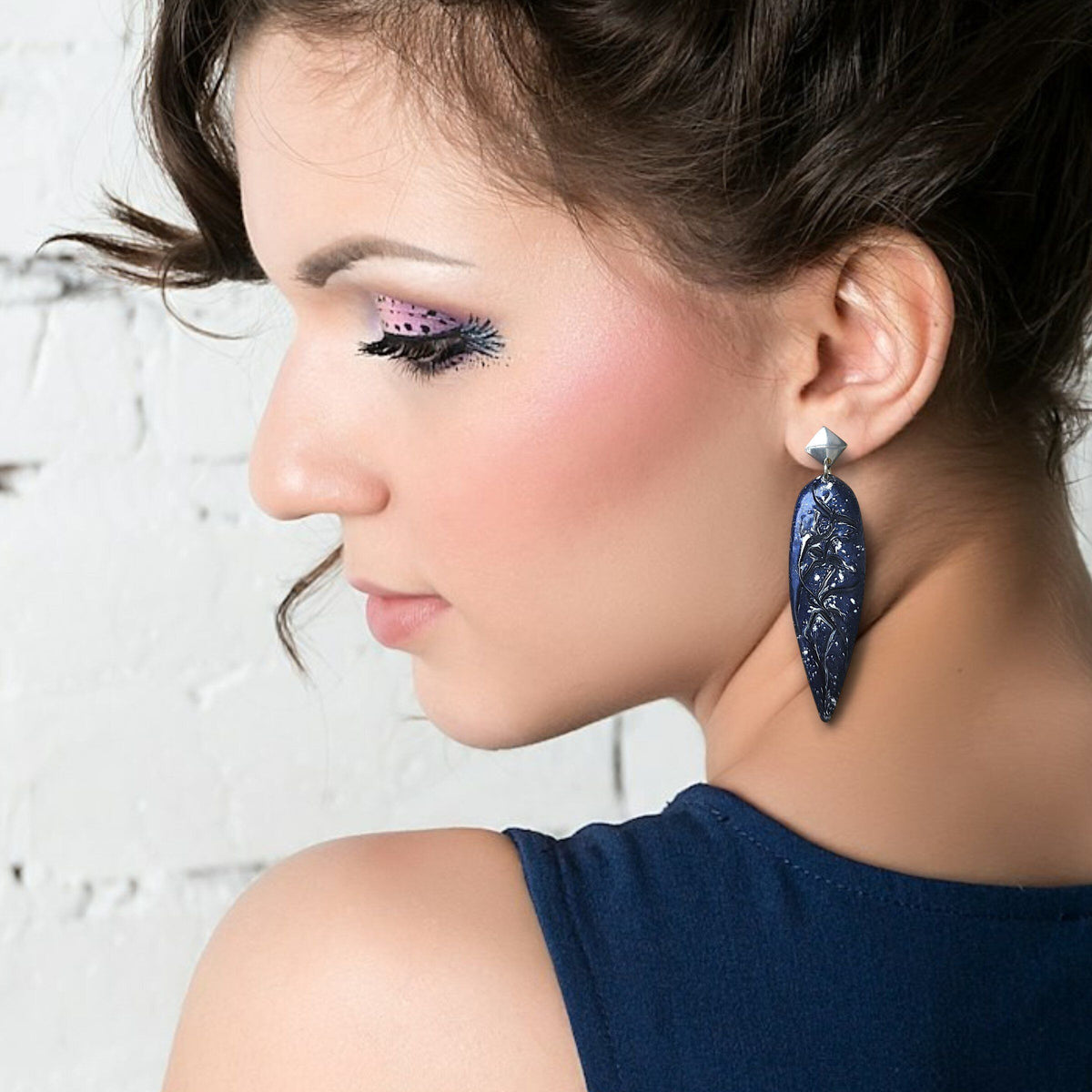Midnight Galaxy Drop Earrings