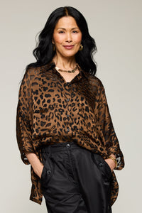 Burnout Leopard Top