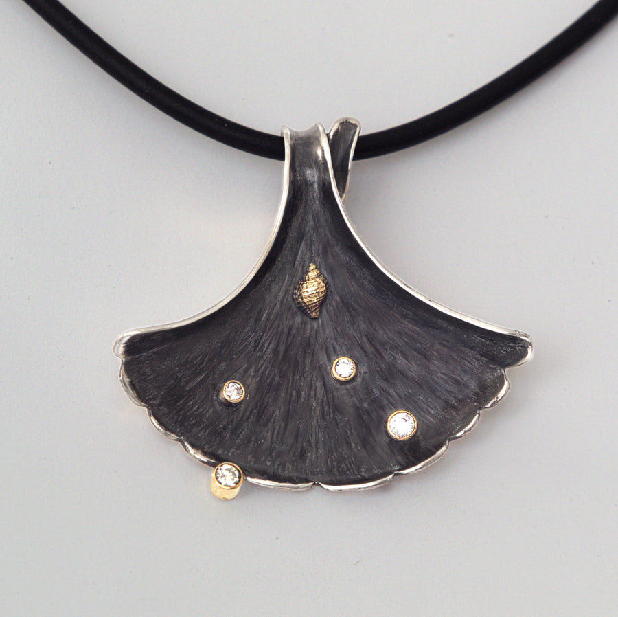 Maine Beach Leaf Necklace