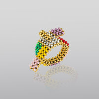 Harlequin Ribbon Ring