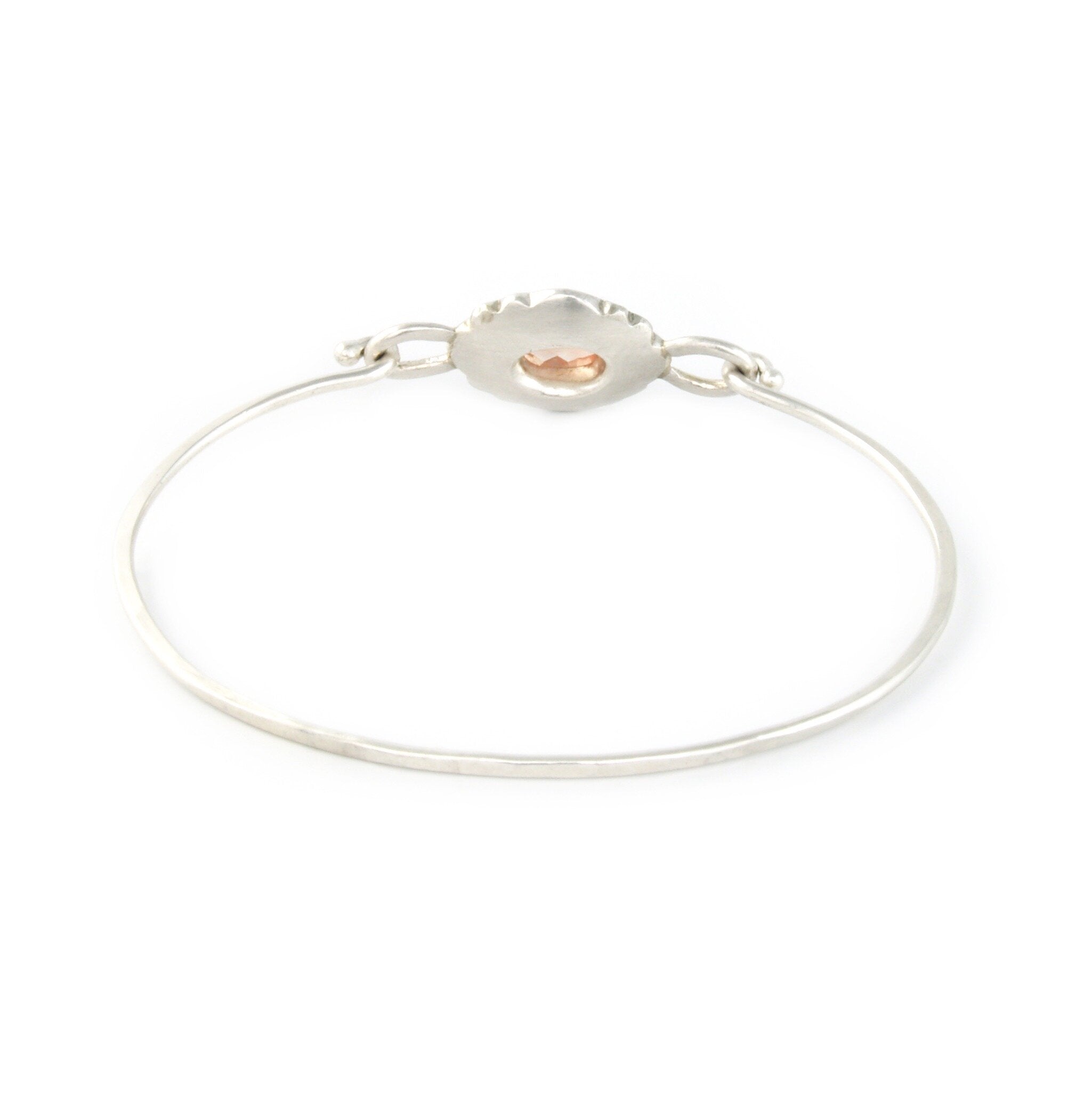 Scallop Oval Bracelet with Oregon Sunstone