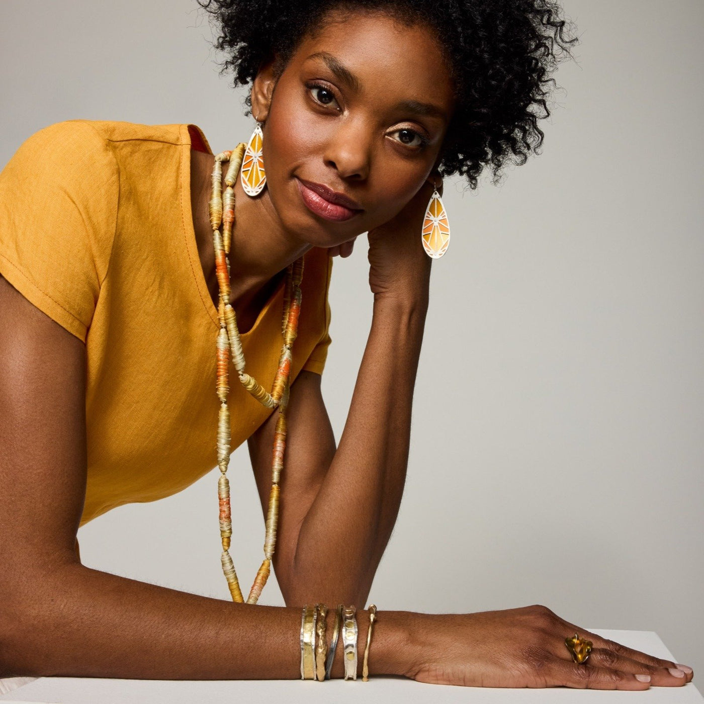 Cocoon Bead Necklace