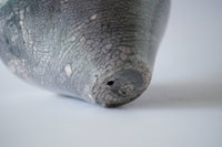 Nerida Coil Green Iridescent Raku Vessel