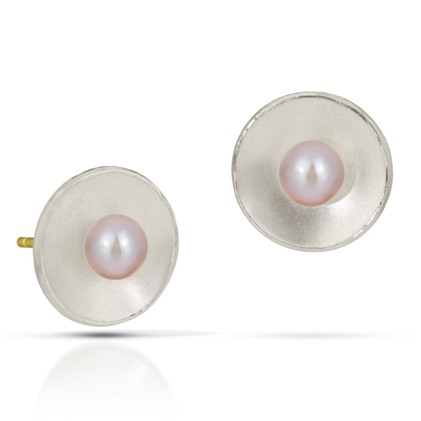 Natural Pearl, Large, 18k Gold Posts