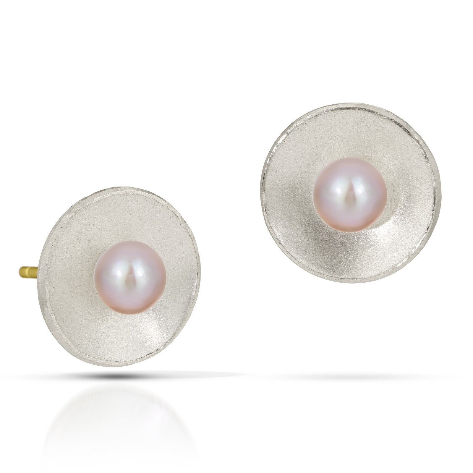 Natural Pearl, Large, 18k Gold Posts