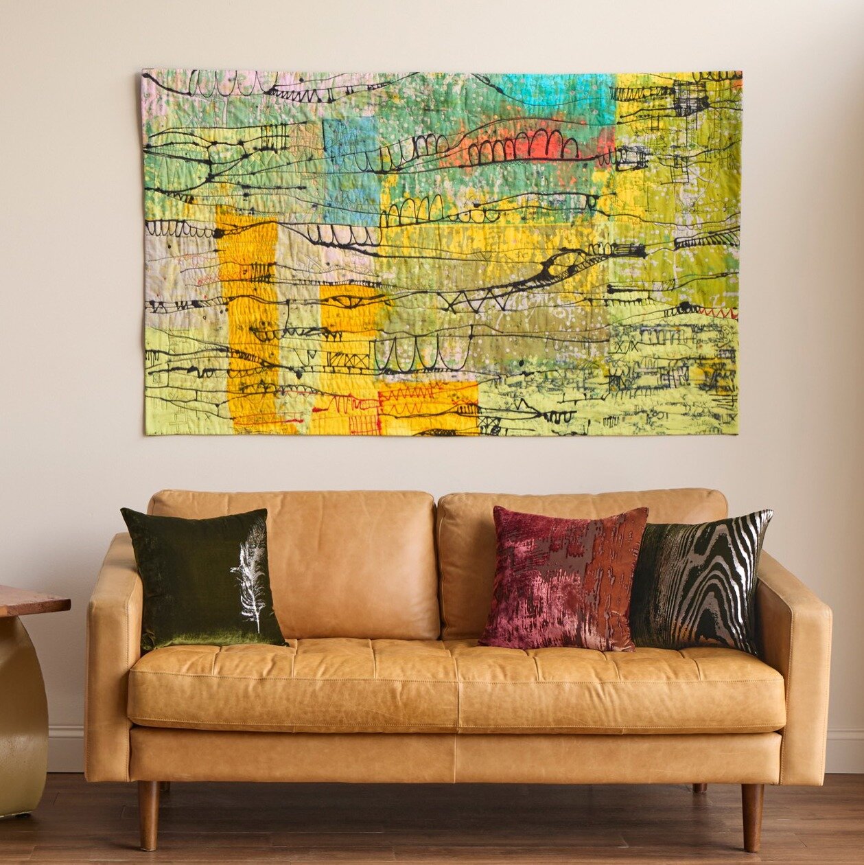 Gilded Luxe Feather Pillow