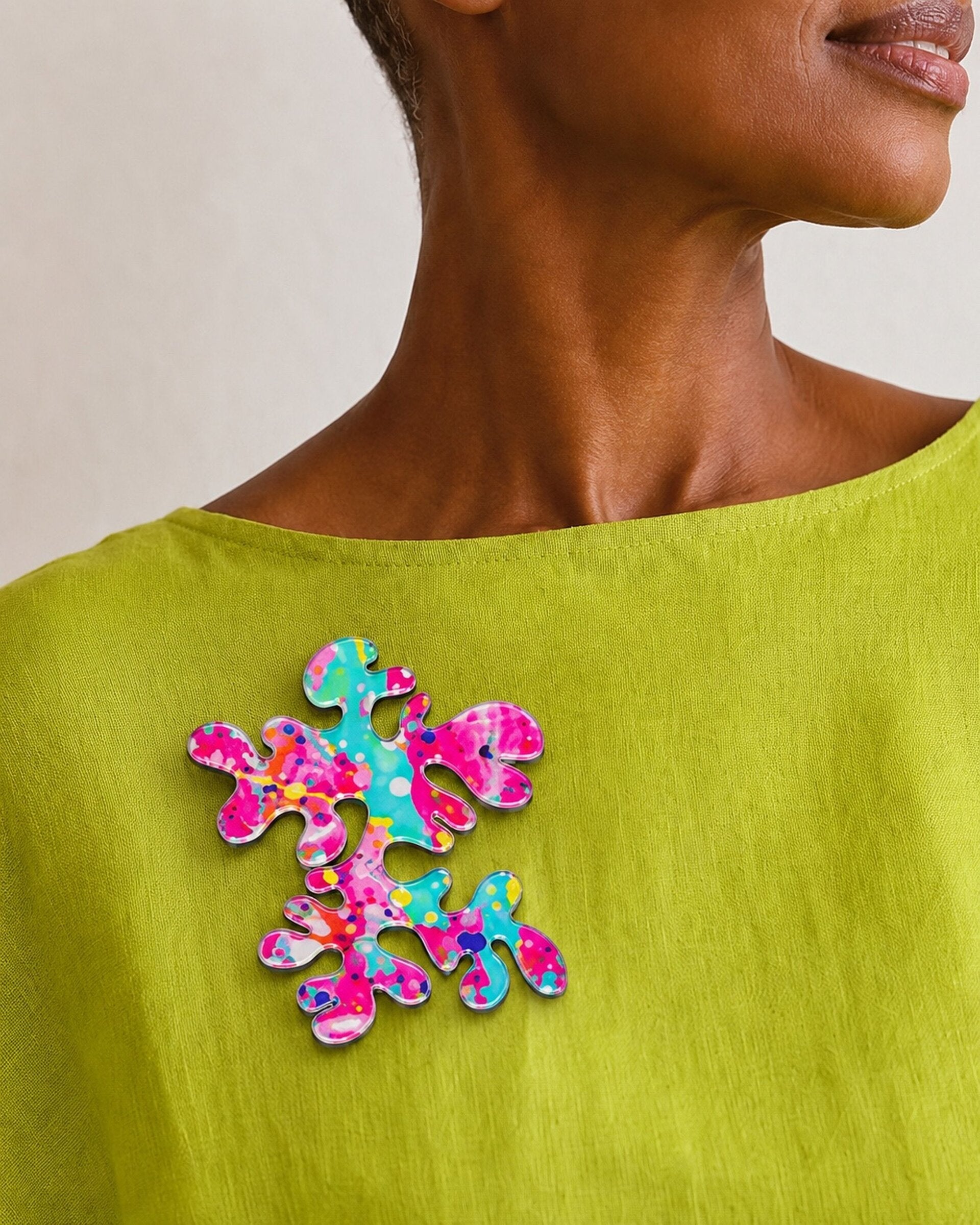 Nova Splatter Brooch