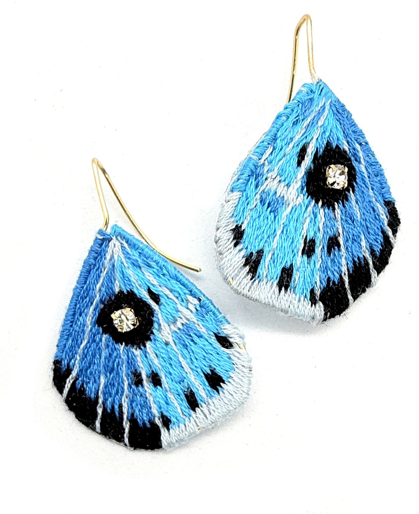 Blue Butterly Wing Earrings