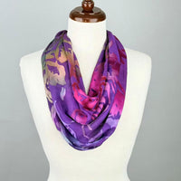 Silk Devore Necklace Scarf